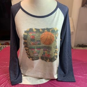 Basketball raglan tee